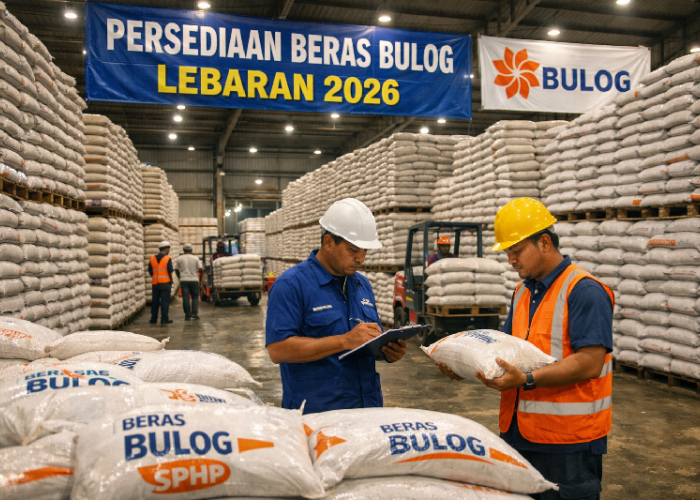 Bulog Pastikan Stok Beras Lampung Selatan Aman Selama Lebaran 2026