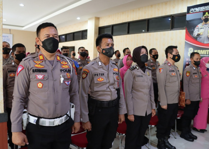 Personel Polresta Giat Pembinaan Etika dan Pemulihan Profesi oleh Bidpropam Polda Lampung
