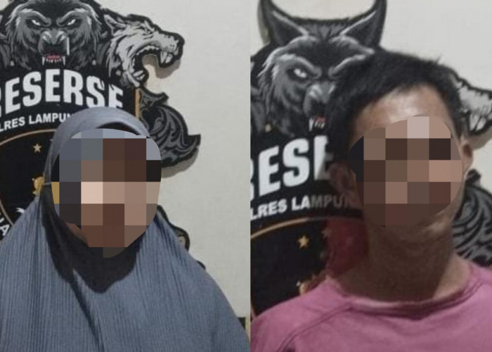 Pasutri Pelaku Curat di Abung Tengah Dibekuk Tim Tekab 308 Polres Lampung Utara
