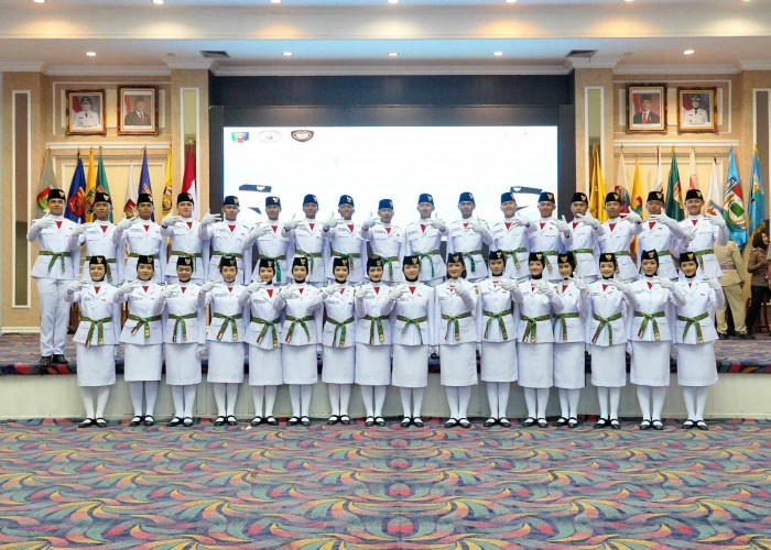 Pengukuhan Paskibraka Lampung 2026, Wagub Sampaikan Tiga Pesan Penting