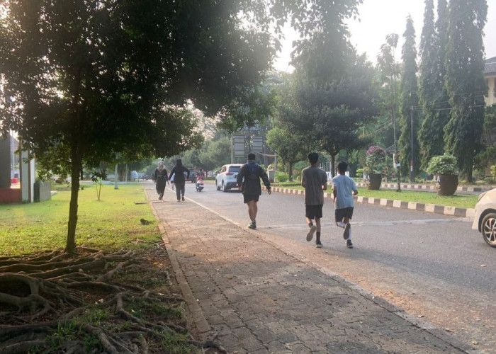 Udara Sejuk, Kawasan Rektorat UNILA Jadi Spot Jogging Favorit Warga Bandar Lampung