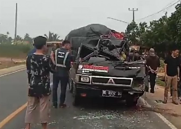 Kecelakaan Maut di Lampung Utara: Mitsubishi L300 Tabrak Fuso, Satu Penumpang Meninggal