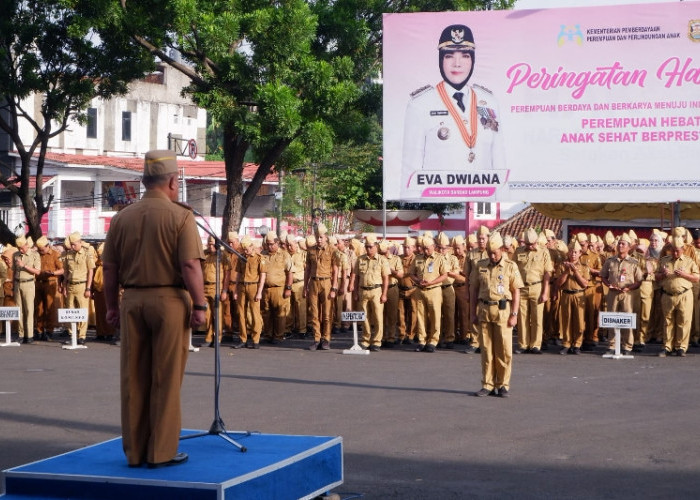 Sekda Bandar Lampung Pimpin Apel Awal Tahun, Tekankan Disiplin dan Inovasi Pelayanan