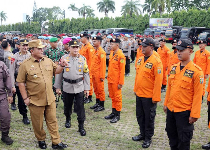 Apel TNI-Polri, Gubernur Sampaikan Hal Penting Soal Kesiapan Pemilu 2024 dan Siaga Bencana di Lampung