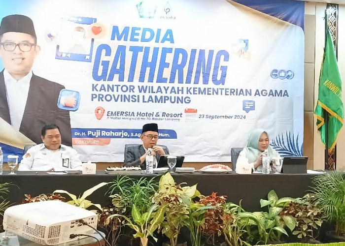 Gelar Media Gathering, Kanwil Kemenag Lampung Paparkan Capaian Kerja Tahun 2024