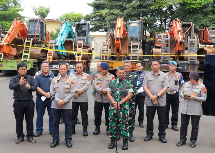 Polda Lampung Bongkar Tambang Emas Ilegal di Way Kanan