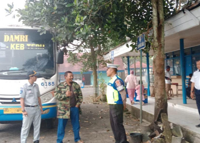 Dishub Lampung Barat, Satlantas dan Jasa Raharja Ramp Check Angkutan Umum 