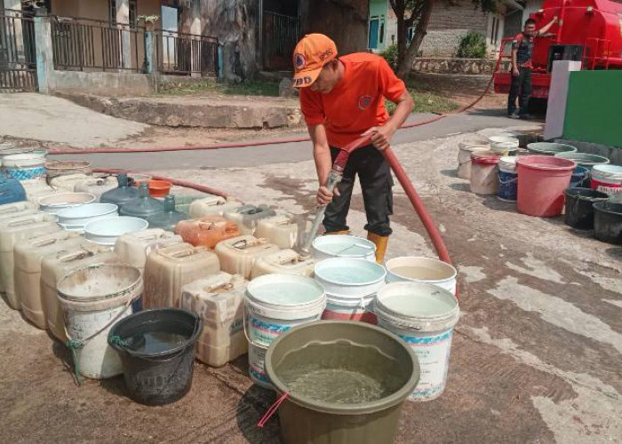 Sebanyak 80 KK di Way Laga Bandar Lampung Terima Bantuan Air Bersih dari BPBD