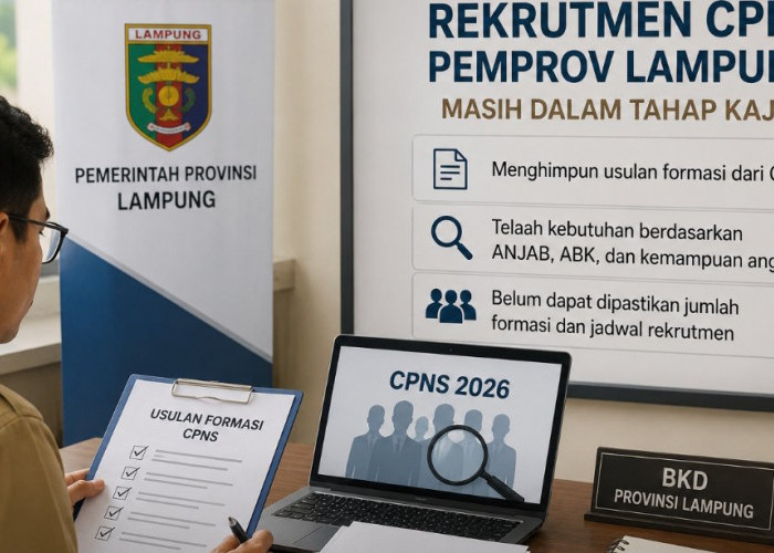 Pemprov Lampung Kaji Usulan Formasi CPNS 2026, Rekrutmen Masih Menunggu Hasil Evaluasi