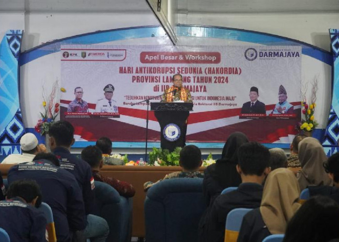 Penjabat Gubernur Lampung Buka Apel Besar dan Workshop Hari Antikorupsi Sedunia