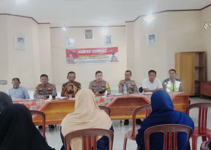 Jumat Curhat, Polres Lampung Barat Eratkan Silaturahmi Dengan Masyarakat