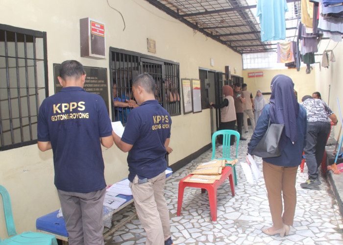 Polresta Bandar Lampung Beri Fasilitas ke 130 Tahanan saat Gunakan Hak Pilih di Pemilu 2024