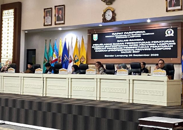 28 Raperda Diusulkan dalam Propemperda Lampung 2027