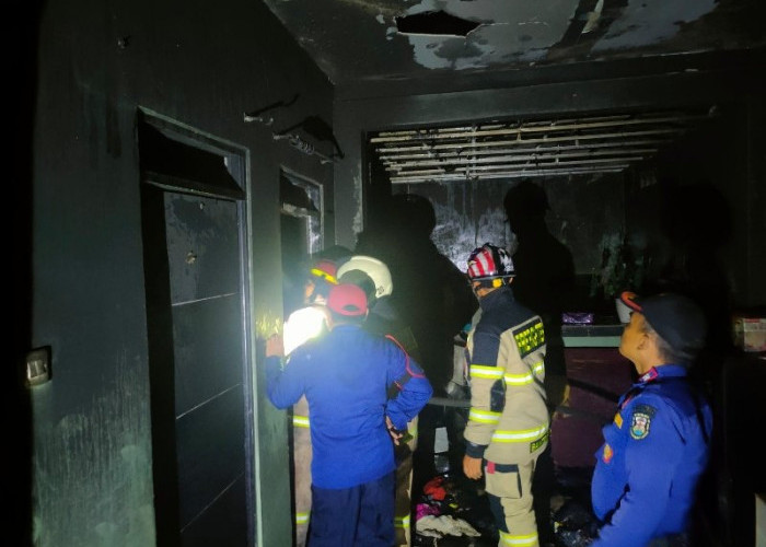 Diduga Akibat Korsleting Listrik, Rumah Warga di Kemiling Bandar Lampung Terbakar