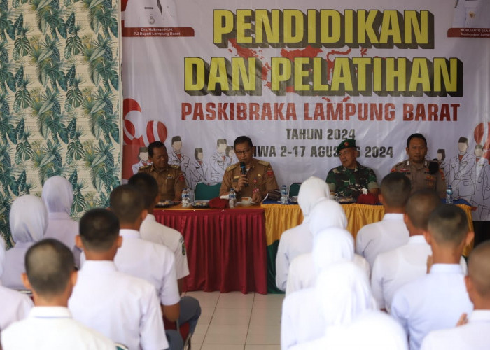 Persiapan HUT RI, 50 Calon Paskibraka di Lampung Barat Ikuti Diklat