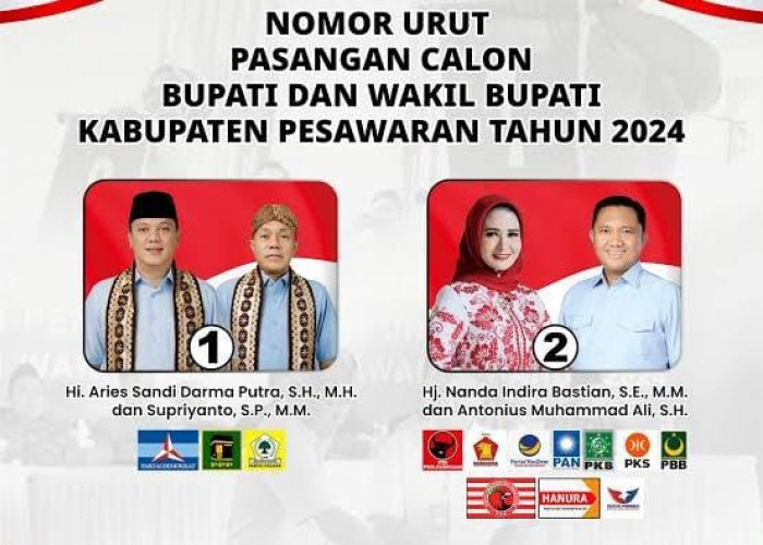 Survei Pilbup Pesawaran: Nanda-Antonius Unggul, 42% Responden Masih Belum Memilih