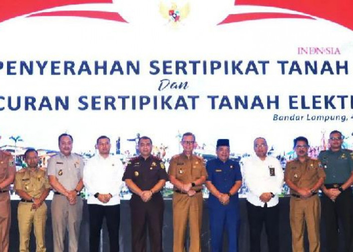 Jokowi Lauching Sertifikat Elektronik, 3.125 Sertifikat Dibagikan ke Masyarakat Lampung 