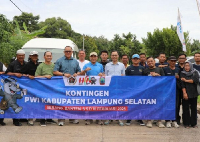 Wabup Lamsel Lepas Insan Pers Menuju Puncak HPN di Banten 