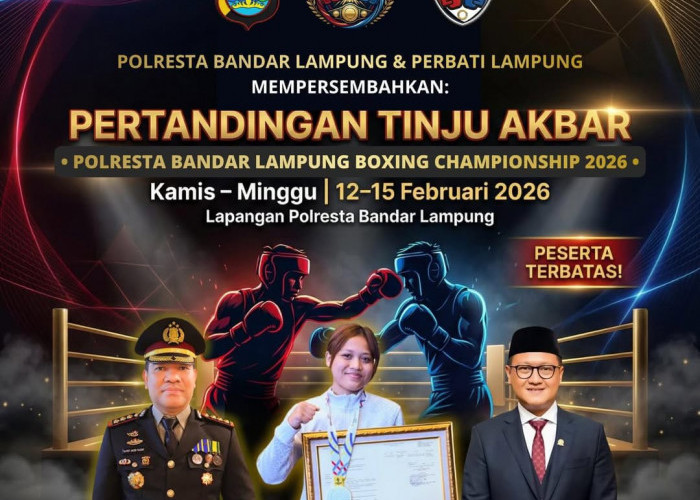 Polresta Bandar Lampung Dorong Prestasi Atlet Lewat Kejuaraan Tinju 2026