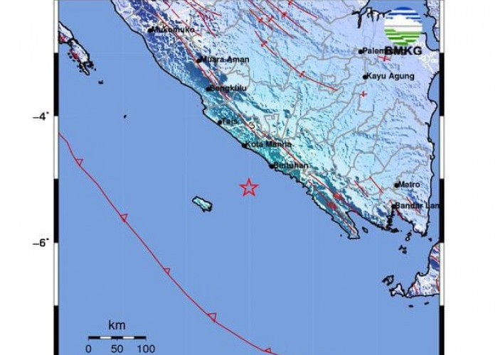 Gempa M 5.3 Kaur, Terasa Kuat di Pesisir Barat