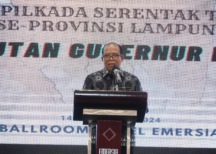 Pj Gubernur Samsudin Buka Rakor Kesiapan Pilkada Serentak Se-Provinsi Lampung