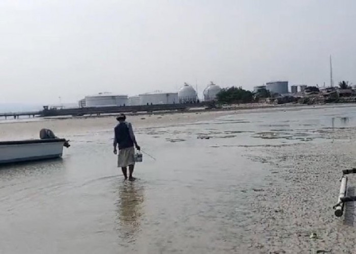 Pantai Pelindo Bandar Lampung Mengalami Surut 200 Meter, Camat: Terjadi Setiap Kemarau 
