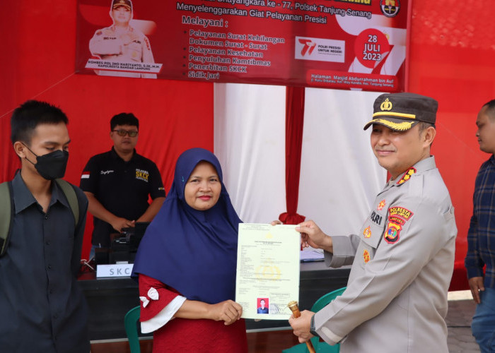 Polresta Bandar Lampung Gelar Pelayanan Presisi dan Cepat kepada Masyarakat