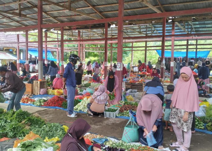 Harga Kebutuhan Pokok di Pasar Liwa Stabil Awal April 2026, Daya Beli Warga Terjaga
