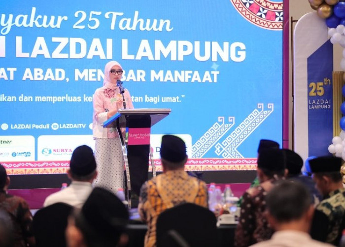 25 Tahun LAZDAI Lampung, Jihan Harap Mustahik Bisa Bertransformasi Menjadi Muzakki