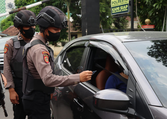 Antisipasi Kemungkinan Teror Bom, Polresta Bandar Lampung Perketat Pengamanan