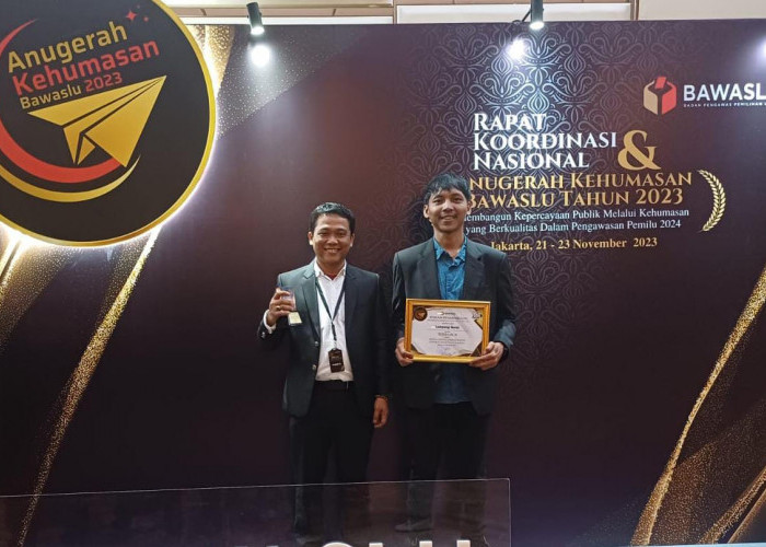 Humas Bawaslu Lampung Barat Sabet Penghargaan Terbaik II Medsos Teredukatif Tingkat Nasional