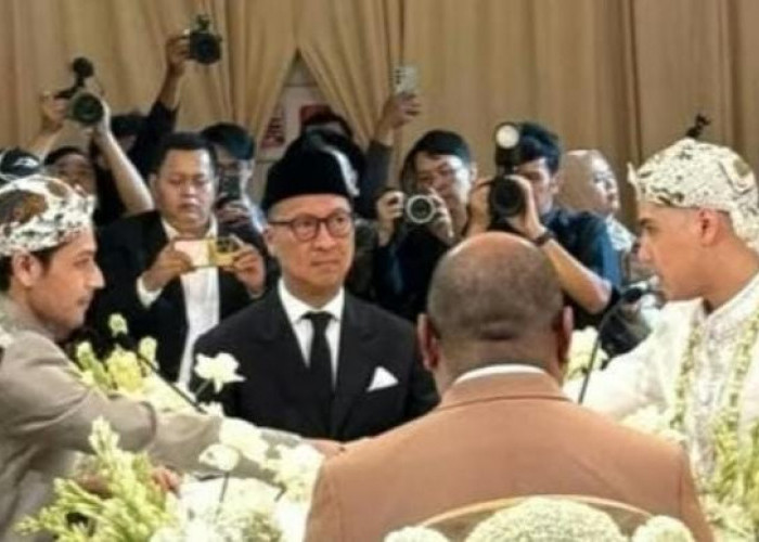 Menperin Agus Gumiwang Jadi Saksi Pernikahan Al Ghazali dan Alyssa Daguise
