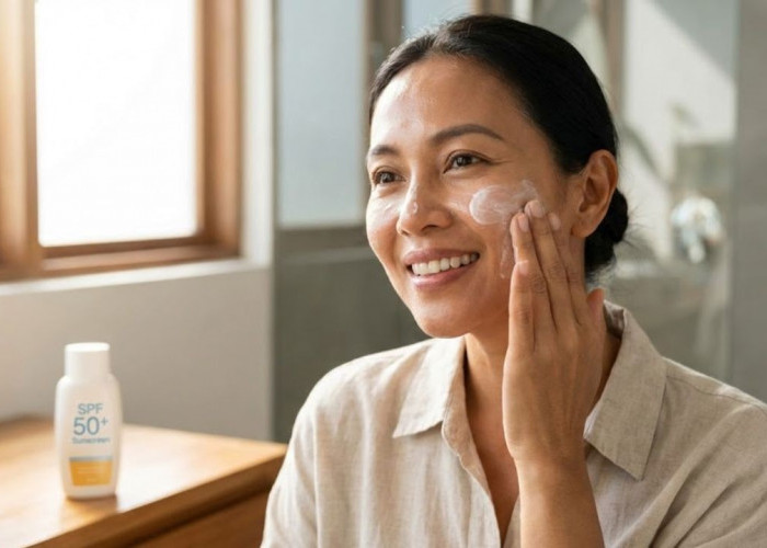 Rahasia Kulit Cerah di Usia 40+, Rekomendasi Sunscreen Terbaik untuk Samarkan Flek Hitam