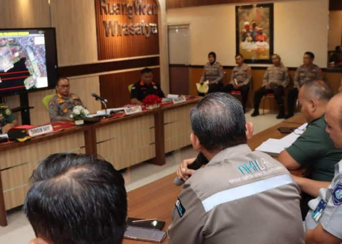 Untuk Kelancaran Arus Mudik, Polresta Bandar Lampung Rakor Lintas Sektor Bidang Operasional