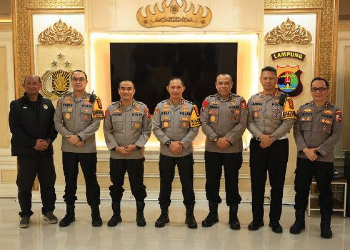 Operasi Ketupat Krakatau 2026, Mabes Polri Tinjau Kesiapan Polda Lampung