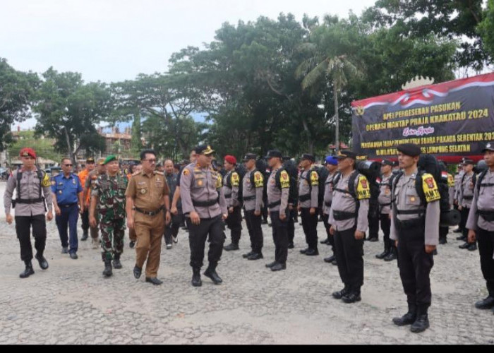 4.263 Personel Gabungan Dikerahkan untuk Amankan Pilkada Serentak 2024 di Lampung Selatan