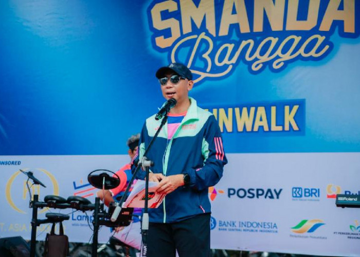 Semarak 60 Tahun SMAN 2 Bandar Lampung, Gubernur Mirza Lepas Peserta SMANDA Fun Walk