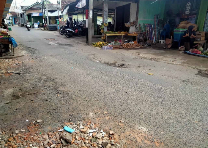 Kondisi Jalan Berlubang di Flyover Untung Suropati Membahayakan Pengendara