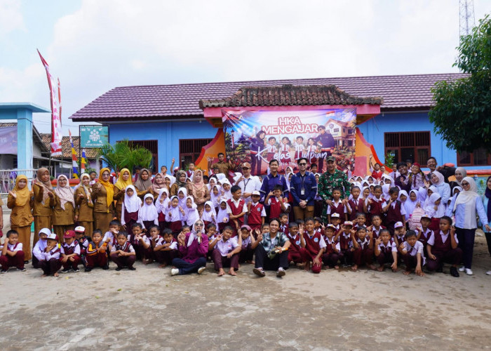 PT Hakaaston Hadirkan HKA Mengajar, Siswa SD di Lampung Selatan Diajak Berani Bermimpi