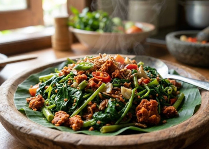 Kangkung Bumbu Oncom, Menu Sederhana Khas Tatar Sunda