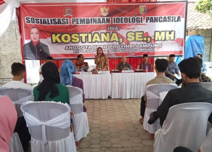 PIP : Kostiana Mengajak Masyarakat Bandar Lampung Bumikan Pancasila.