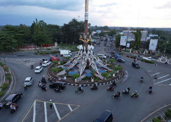 Pantauan Udara Arus Mudik Lebaran 1447 H di Lampung Utara Ramai Lancar Tanpa Hambatan