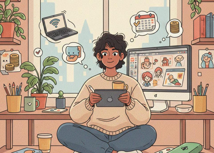 Ilustrator Lepas di Tengah Ledakan Konten Visual: Ketika Gambar Menjadi Bahasa Utama Zaman Ini