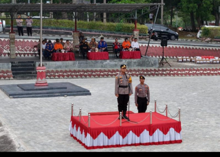 Siaga Bencana Polres Lampung Selatan laksanakan Apel Siaga Bersama 