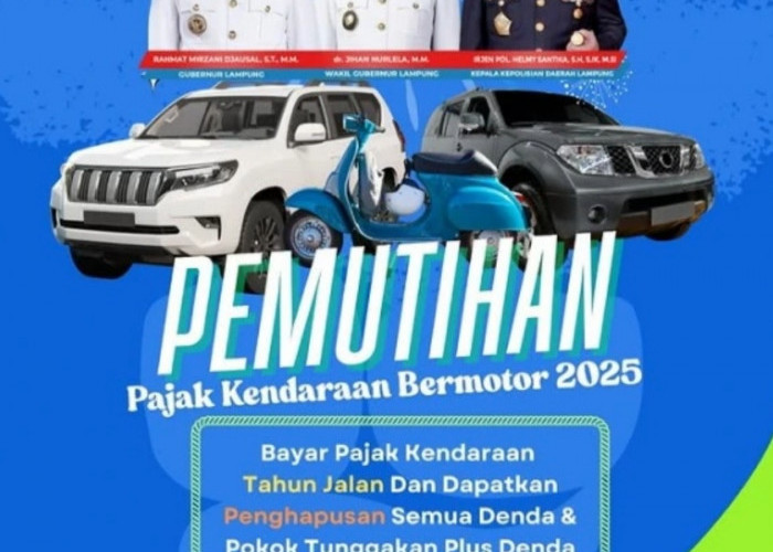 Pemprov Lampung Gelar Pemutihan, Masyarakat Hanya Bayar Pajak Satu Tahun Berjalan