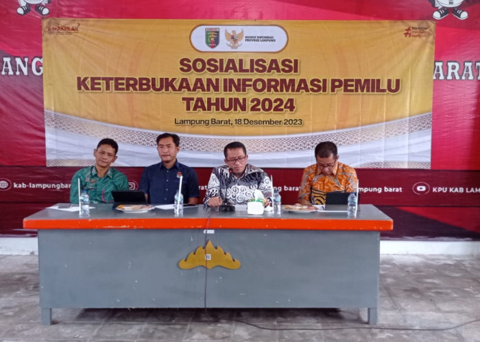 Ciptakan Keterbukaan Pemilu, KI Provinsi Lampung Sosialisasi di Lampung Barat