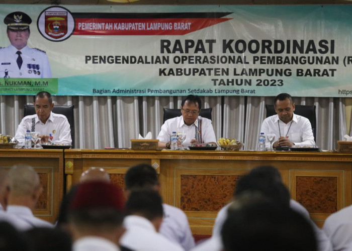 Bagian Administrasi Pembangunan Kabupaten Lampung Barat Gelar Rakor POP Triwulan II