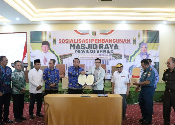 Gubernur Arinal Sosialisasikan Pembangunan Masjid Raya Provinsi Lampung