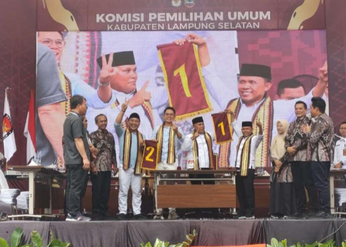 Pilkada Lampung Selatan No Urut 1 Nanang -Antoni dan No Urut 2 Egi - Syaiful 