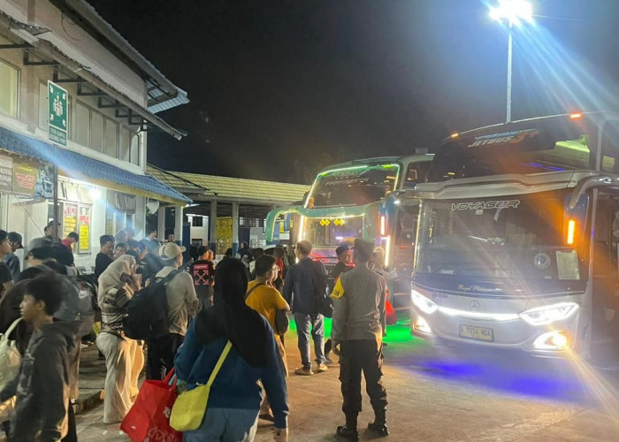 Arus Balik Lebaran, Terminal dan Stasiun di Bandar Lampung Dijaga Ketat